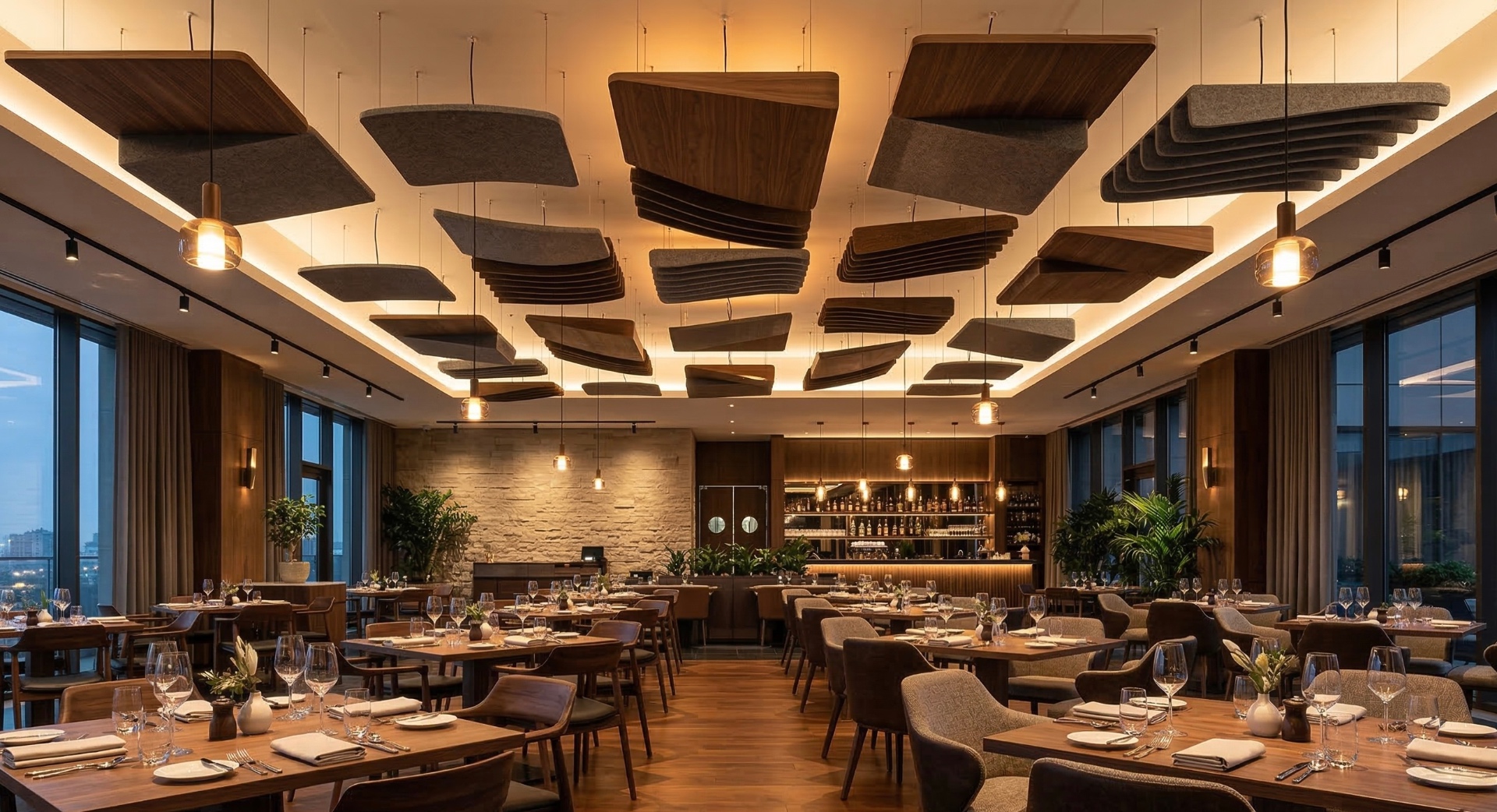 Restaurants ceiling design inspiration