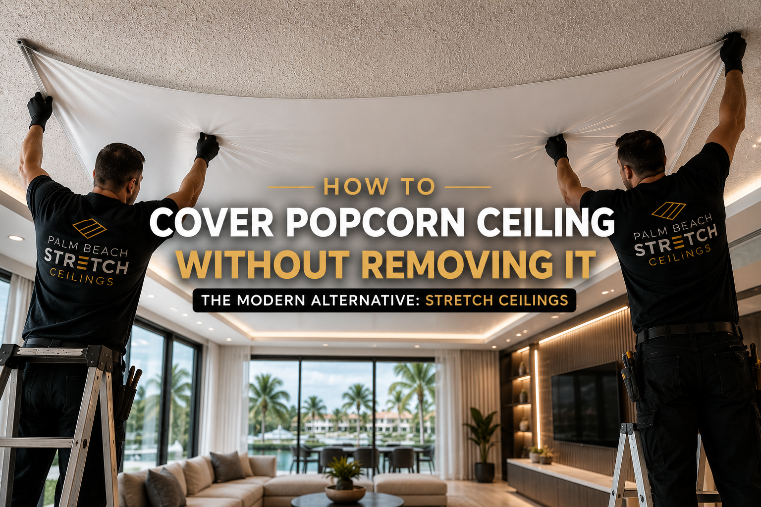 How to Cover a Popcorn Ceiling Without Removing It (2026 Guide)