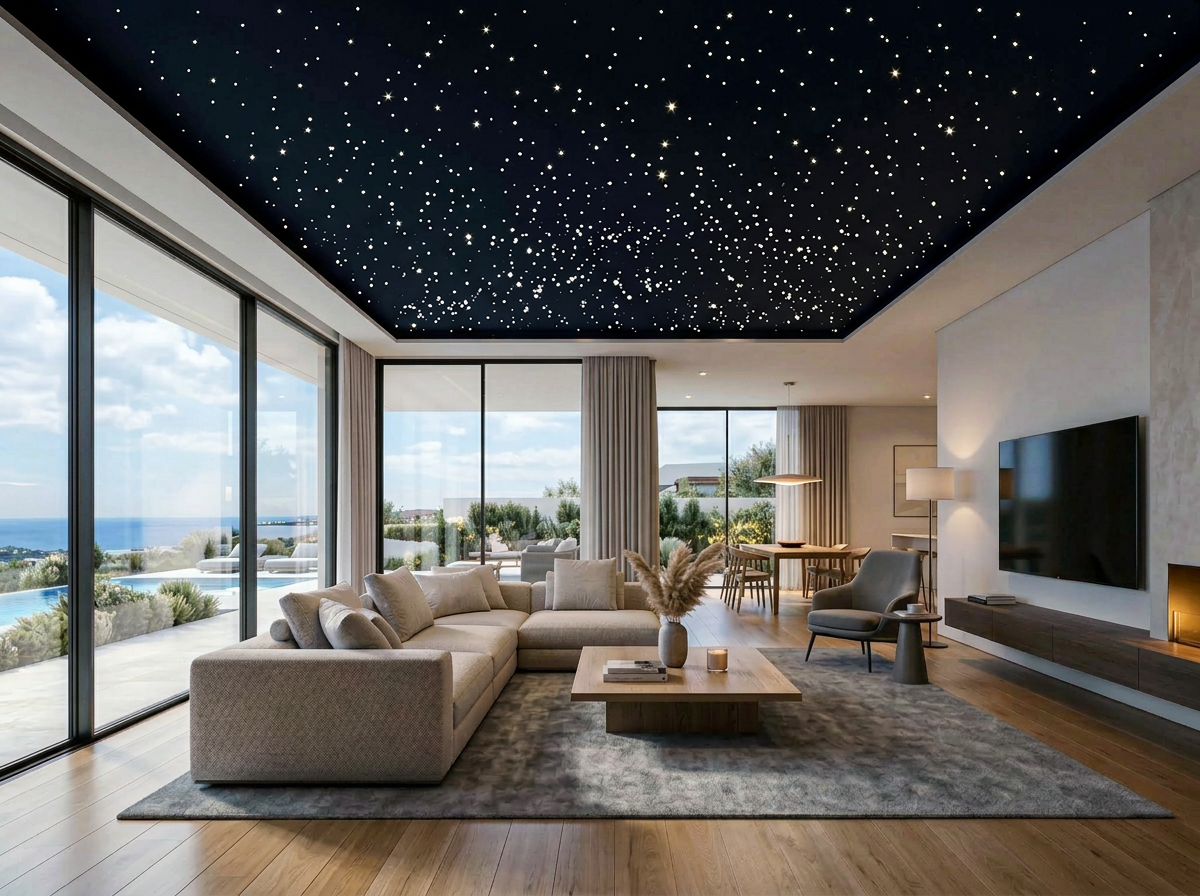 Starlight ceiling lighting concept