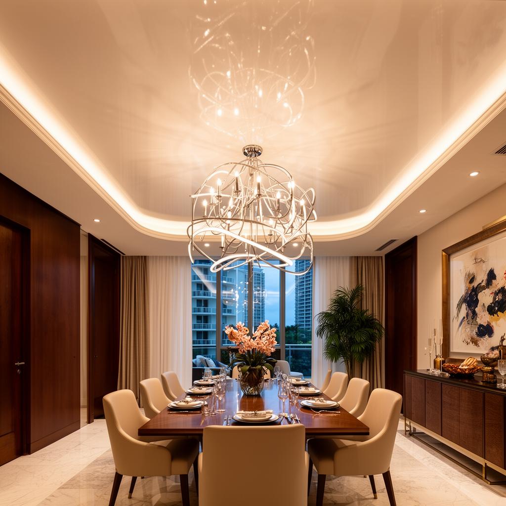Chandeliers & Ceiling Fans for concrete ceiling