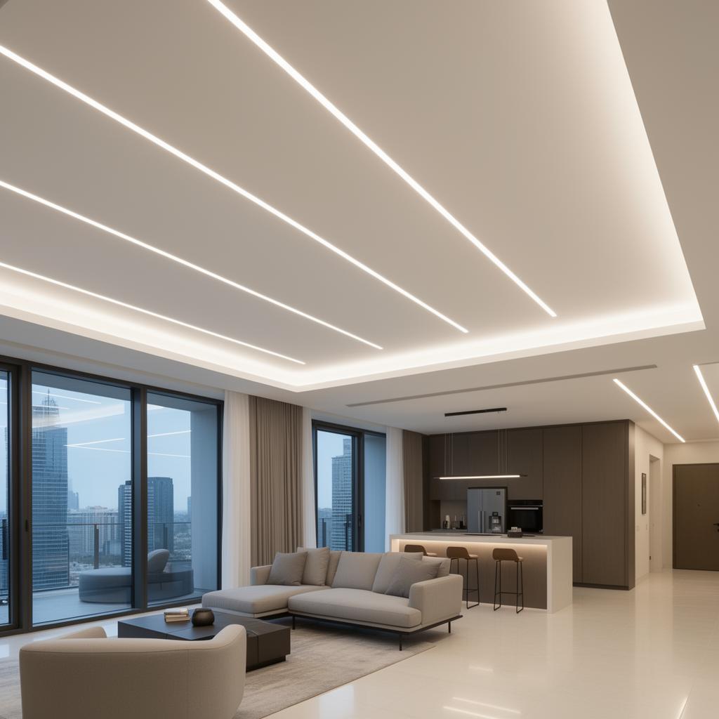 Linear Lighting for concrete ceiling
