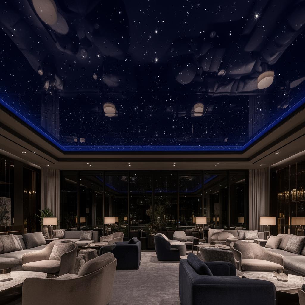 Deep Navy starlight ceiling color option